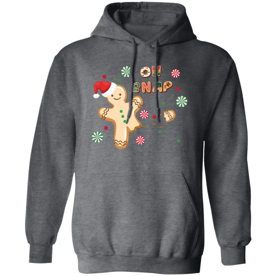 Oh Snap, Cute Gingerbread, Gingerbread Break Down The Leg Pullover Hoodie