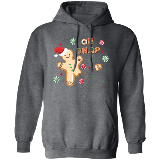 Oh Snap, Cute Gingerbread, Gingerbread Break Down The Leg Pullover Hoodie