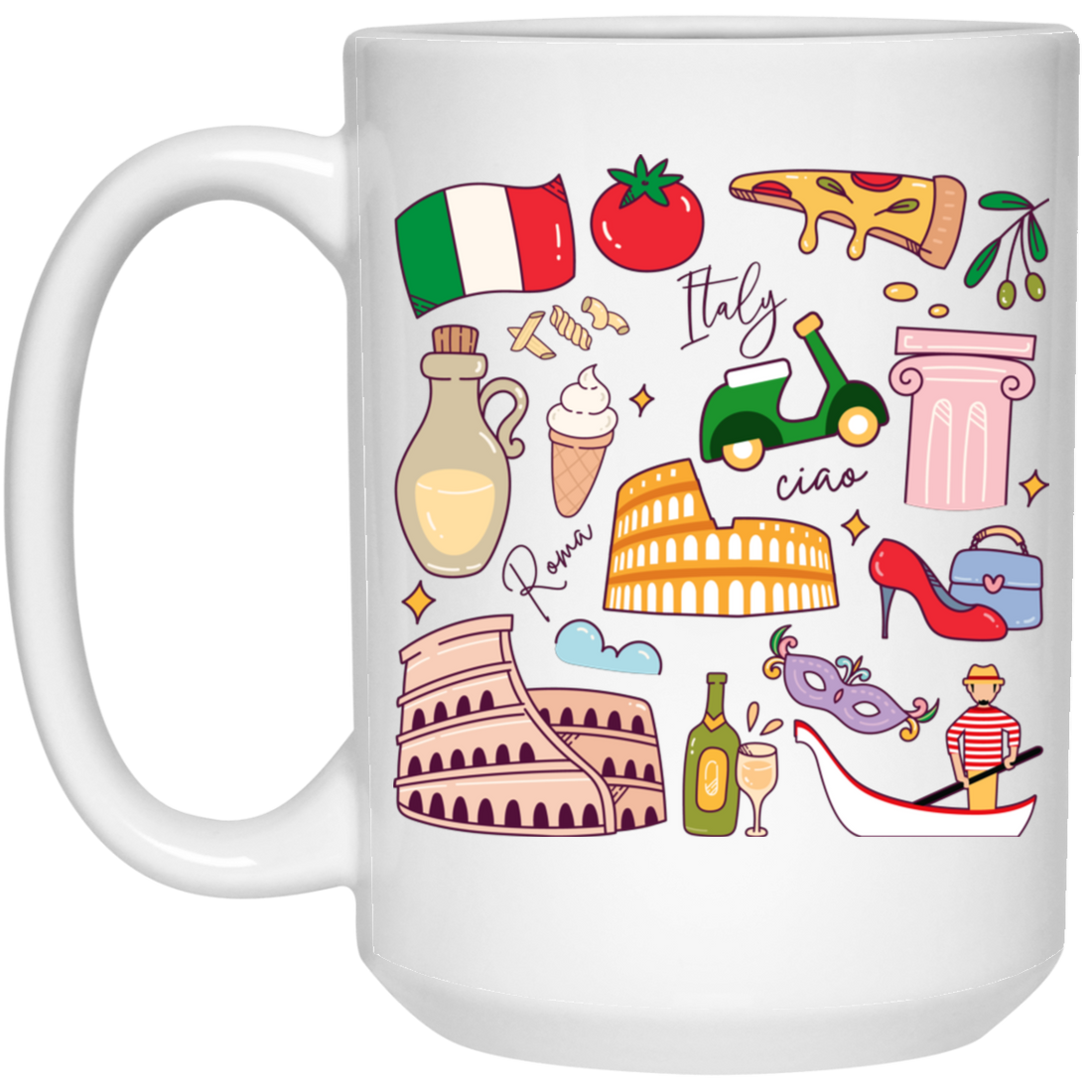 Italy Vacay, Italy Honeymoon, Italy Lover, Italy Travel White Mug