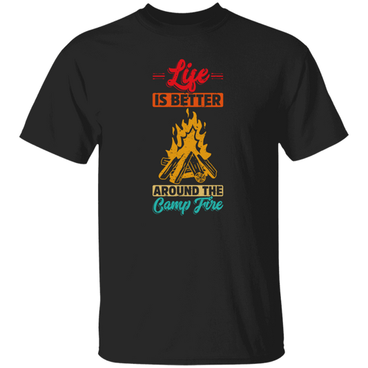 Vintage Campaign, Campfire, Life Is Better Around The Campfire Unisex T-Shirt