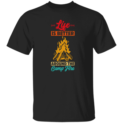 Vintage Campaign, Campfire, Life Is Better Around The Campfire Unisex T-Shirt