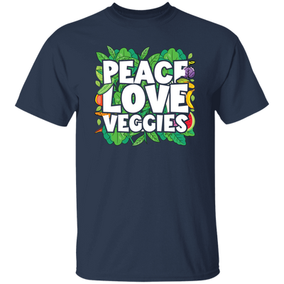 Peace Love Veggies, Vegan Day, Vegan Peoples Unisex T-Shirt