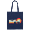 1970 Birthday Gift Design, Classic 1970, Vintage 1970 Canvas Tote Bag