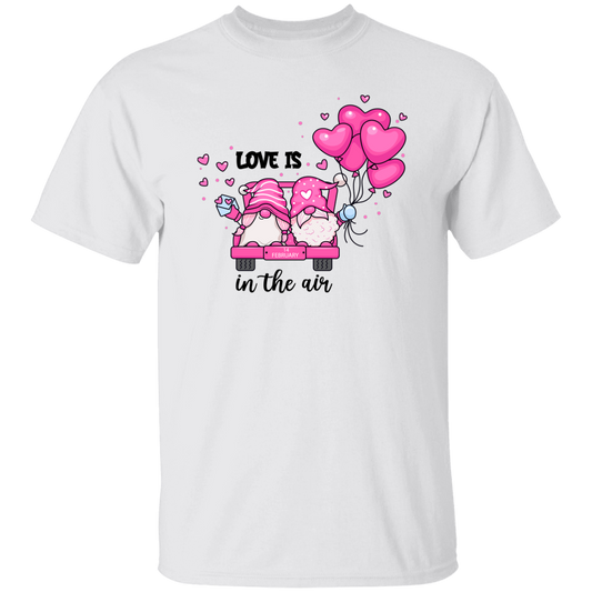 Love Is In The Air, Lovely Gnome, Couple Gnome, Pink Balloons, Valentine's Day, Trendy Valentine Unisex T-Shirt