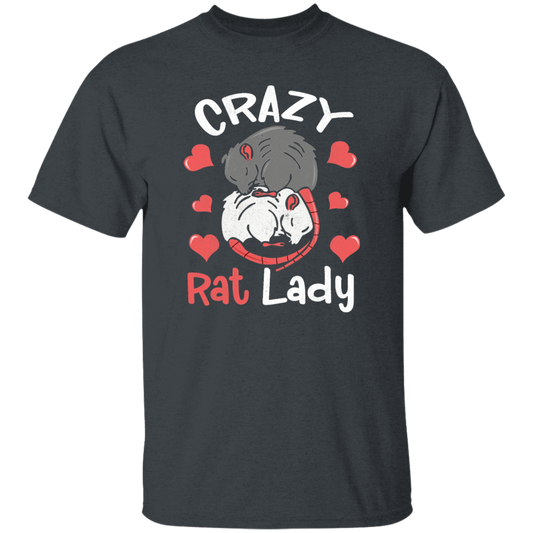 Crazy Rat Lady, Love Rat, Couple Of Rat, Mouse Couple, Anniversity Gift Unisex T-Shirt