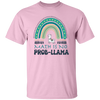 Math Is No Prob-Llama, Green Rainbow, Cute Llama Unisex T-Shirt