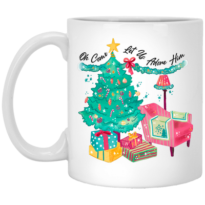 Oh Come, Let Us Adore Him, Christmas Season, Love Christmas White Mug