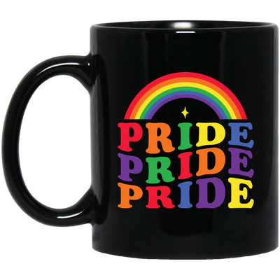 Pride's Day, LGBT Rainbow, True Love, LGBTQ's Day Black Mug