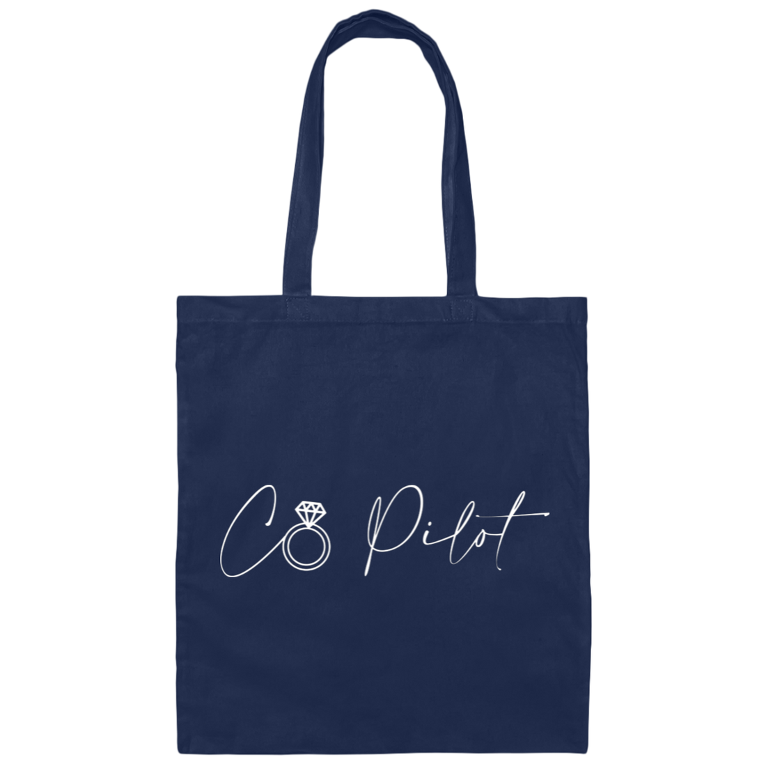 Co Pilot, Married To Pilot, Love Pilot, Pilot Lover Canvas Tote Bag
