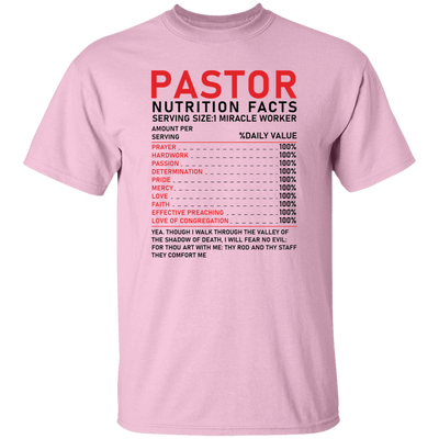 Pastor Nutrition Facts, What Is Pastor, Pastor Meaning Unisex T-Shirt
