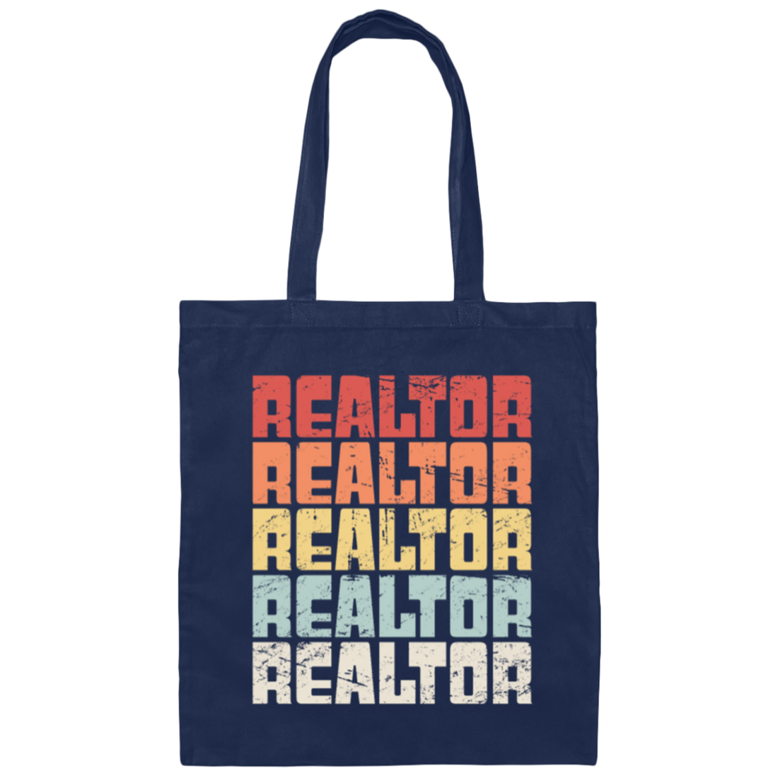 Vegetarian Realtor, Vintage Vegan Realtor, Love Realtor Canvas Tote Bag