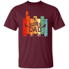 Retro Dad, Super Dad, Hiking Dad, Daddy Love Hiking Unisex T-Shirt