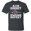 Aim Shoot Swear Repeat, Billiard Lover, Love Billiard Unisex T-Shirt
