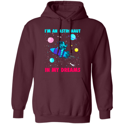 Astronaut In Space Shuttle Rocket, Galaxy Orbit Saturn, Love Galaxy Pullover Hoodie