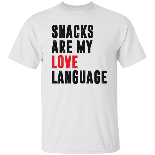 Snacks Are My Love Language, Love Design, Love Language Unisex T-Shirt