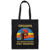 Grumpa Like A Regular Grandpa Only Grumpier Grandpa Canvas Tote Bag