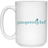 Pampered Chef Original Logo, Love Pampered, Love Chef White Mug