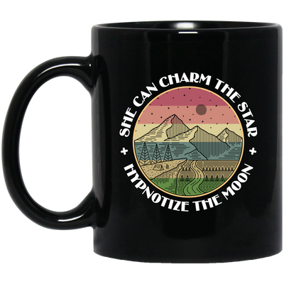 She Can Charm The Star, Hypnotize The Moon Black Mug