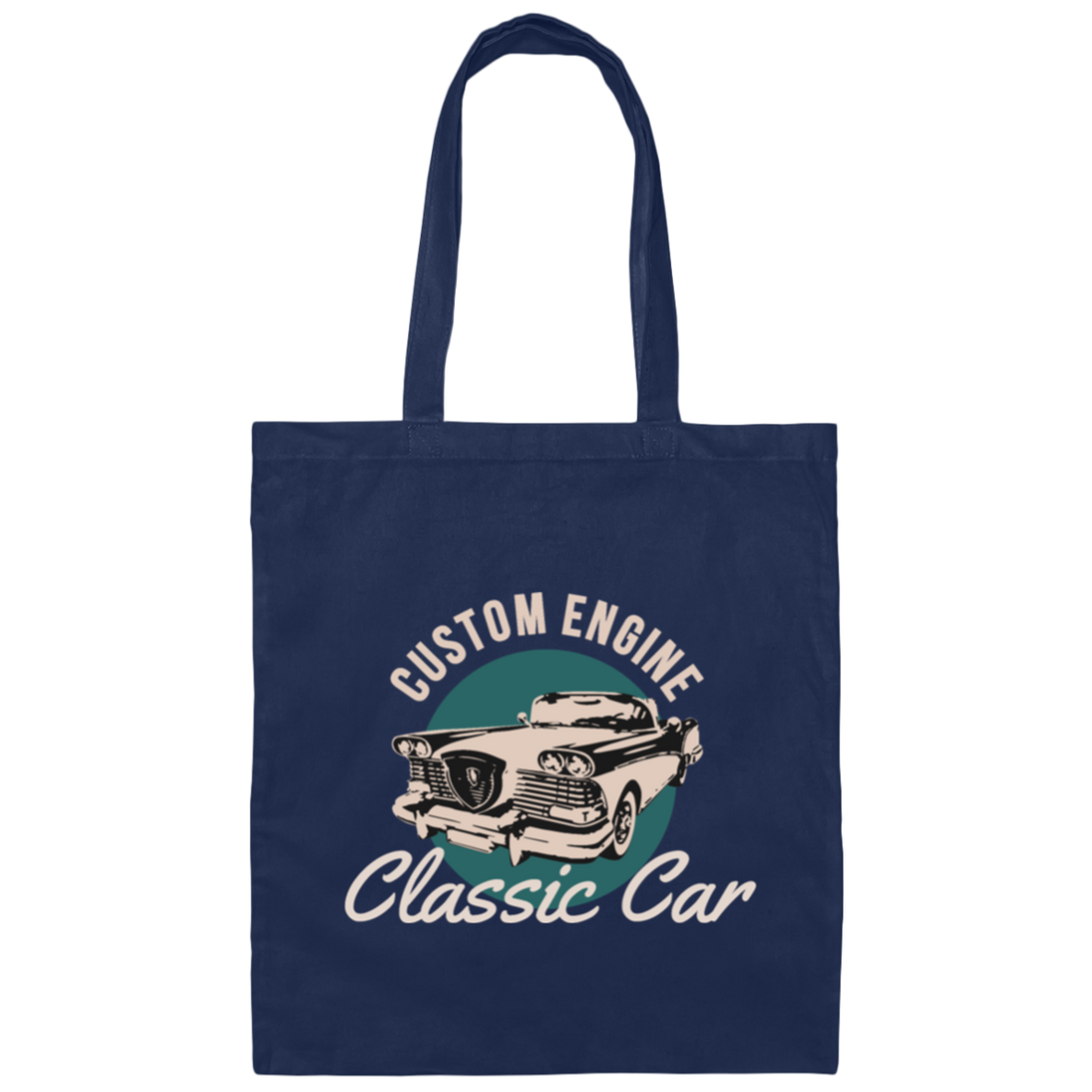 Custom Engine Classic Car, Classic Car, Muscle Car, Retro Classic Car Gift Canvas Tote Bag