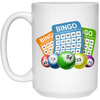 Love Bingo Game, Bingo Ticket, Lottery Bingo, Bingo Balls White Mug