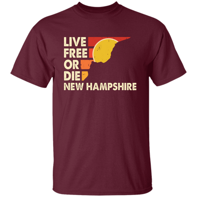 Live Free Or Die, New Hampshire State, Retro New Hampshire Unisex T-Shirt