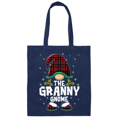 The Granny Gnome Present For Family, Xmas Cute Gnome Lover Canvas Tote Bag