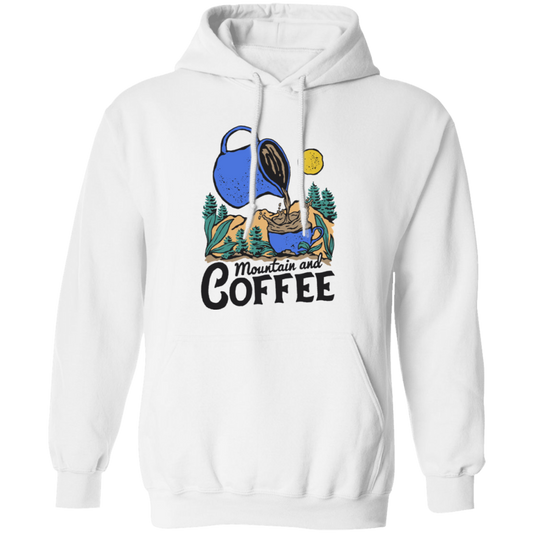 Mountain And Coffee, Wet The Plant, Wet By Coffee Pullover Hoodie