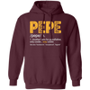 Pepe Gift, Pepe Definition, Another term for grandfather, Only Cooler Pullover Hoodie