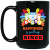 Happiness Is Yelling Bingo, Congratulation Bingo, Yelling Bingo Black Mug