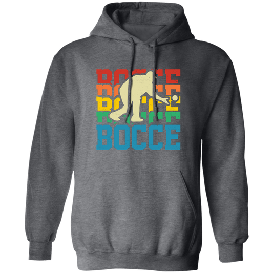 Retro Bocce, Bocce Ball, Bocci Ball, Vintage Boccie Pullover Hoodie