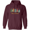 Merry And Bright, Christmas Tree, Merry Christmas Pullover Hoodie