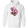 Love Heart, Valentine Heart, Pink Heart, Pink Sunflower, Leopard Heart Pullover Hoodie