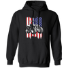 Farm Tractor Usa Flag, Patriotic Vintage Pullover Hoodie