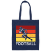 Run For American Football, Retro Football, Football Team Classic Canvas Tote Bag