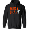 Muay Thai, Fighter Kickboxing, Martial Art, Retro Muay Thai, Love Muay Pullover Hoodie