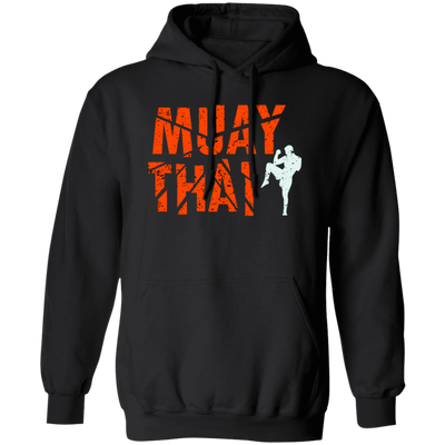 Muay Thai, Fighter Kickboxing, Martial Art, Retro Muay Thai, Love Muay Pullover Hoodie