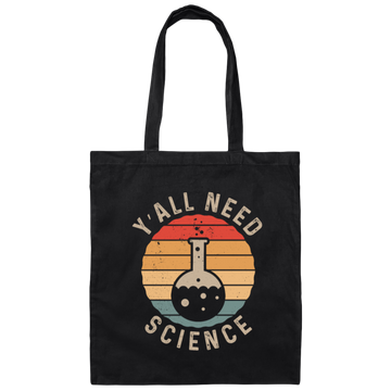 Retro Science Scientist Teacher Funny Math Chemistry Canvas Tote Bag