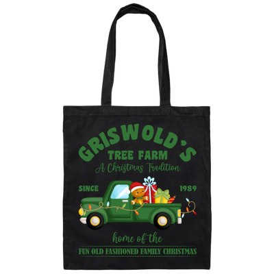 Griswold_s Tree Farm, Christmas Car, Home Of The Fun Old Fashioned Family Christmas, Merry Christmas, Trendy Chrismas Canvas Tote Bag