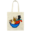 Ramen Cat Hopeless Ramentic Ramen Kawaii Noodle Canvas Tote Bag