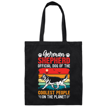 German Shepherd, Becgie, Retro German Shepherd Canvas Tote Bag