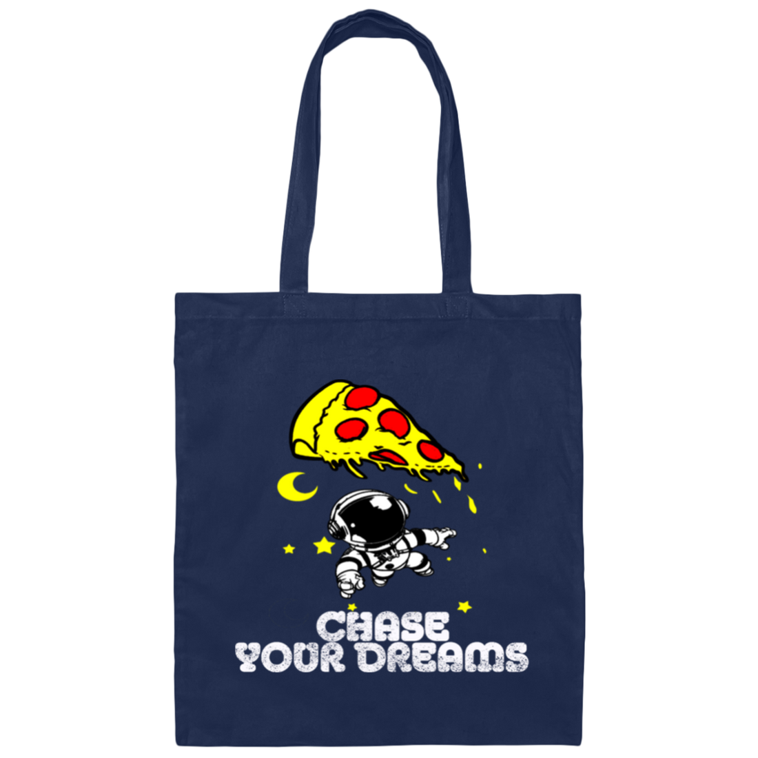 Astronaut Eat Pizza, Pizza In The Spaces, Spaceman Travel In Spaces Canvas Tote Bag