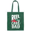 Reel Fishing Cool Dad Gift Canvas Tote Bag