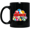 Many Balls, Love Bingo Balls, Bingo Gift, Bingo Balls Gift Black Mug