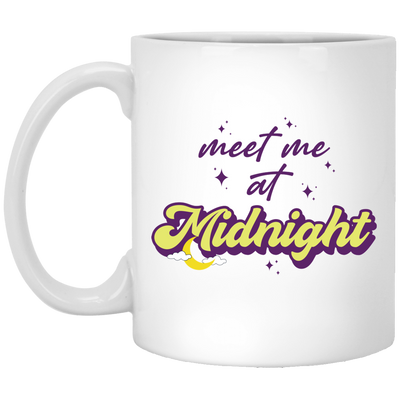 Meet Me At Midnight, Halloween Design, Happy Halloween White Mug