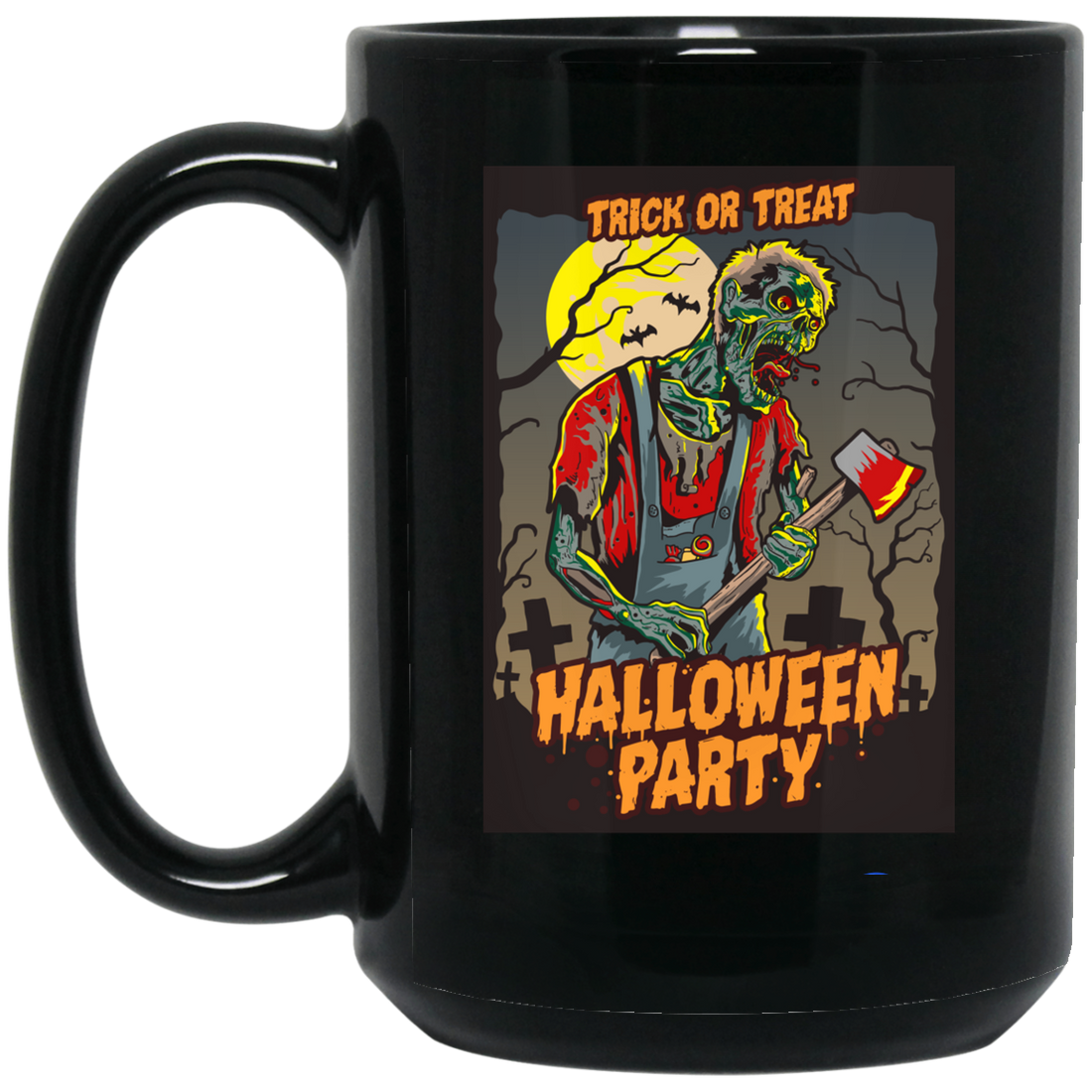 Trick Or Treat, Halloween Party, Halloween Holiday Black Mug