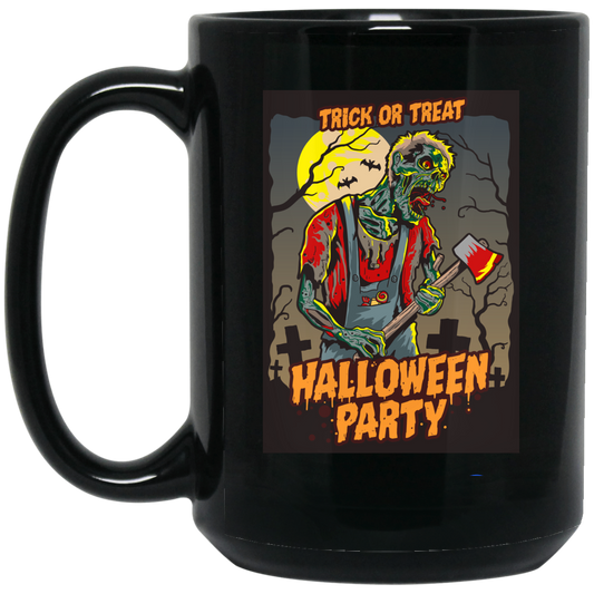 Trick Or Treat, Halloween Party, Halloween Holiday Black Mug