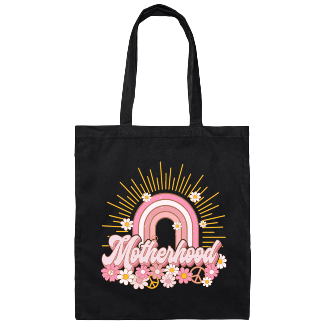 Mother's Day Gift, Motherhood Gift, Mama Flowers Sunshine, Gift For Mom Canvas Tote Bag
