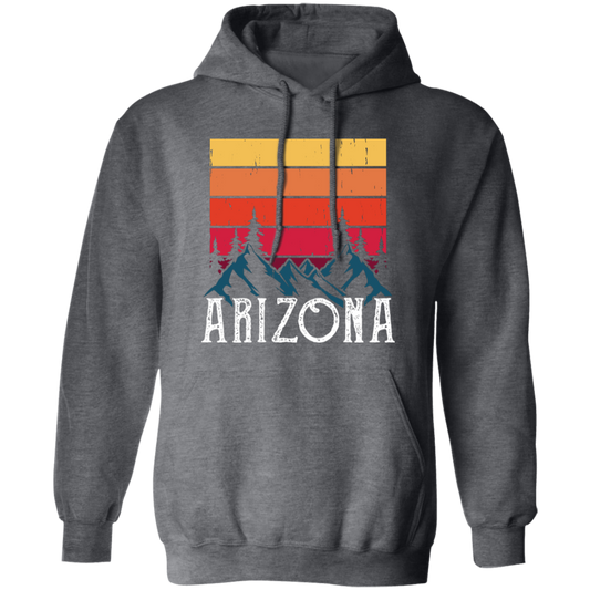 Retro Arizona, Arizona Mountain, National Park Pullover Hoodie