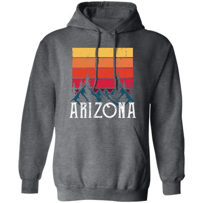 Retro Arizona, Arizona Mountain, National Park Pullover Hoodie