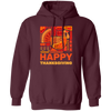 Give Thanks, Happy Thanksgiving Day, Love Thanksgiving, Best Retro Pullover Hoodie